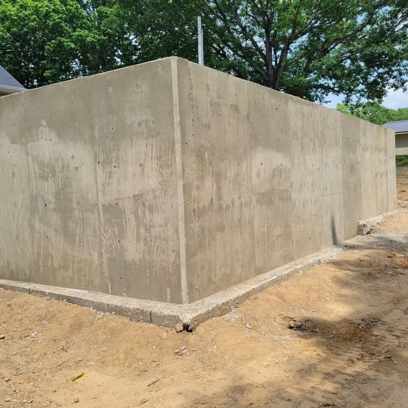 Image 4-Services page- concrete Retaining Wall