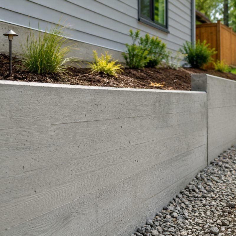 Image 5- Concrete Retaining Wall Construction